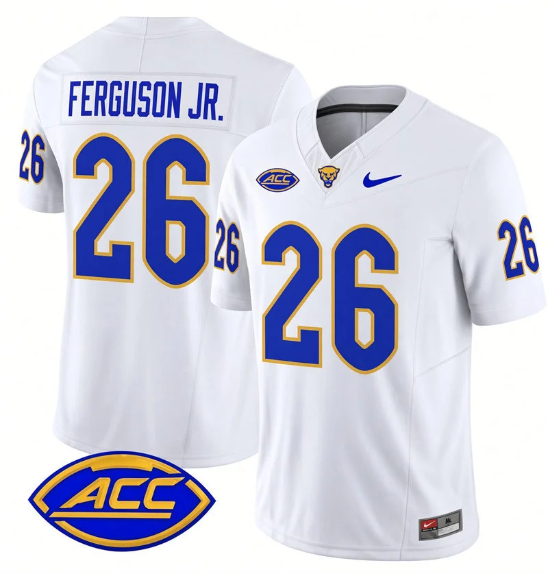 Pittsburgh Panthers #26 Damon Ferguson Jr. Nike 2026 White College Football Game Jersey