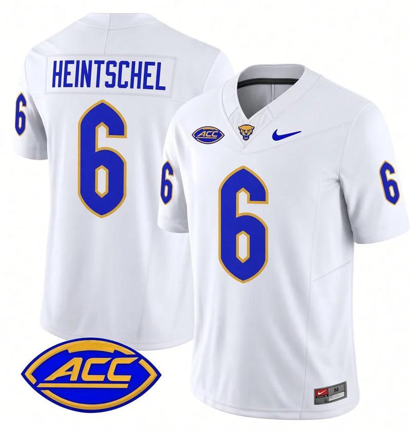 Pittsburgh Panthers #6 Mason Heintschel Nike 2026 White College Football Game Jersey