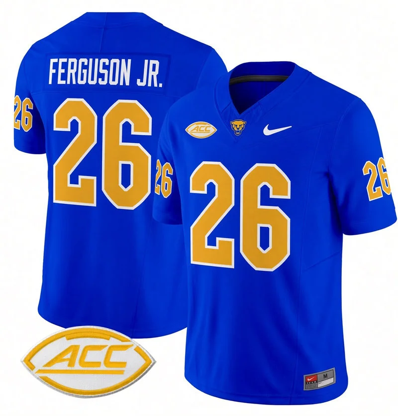 Pittsburgh Panthers #26 Damon Ferguson Jr. Nike 2026 Royal College Football Game Jersey