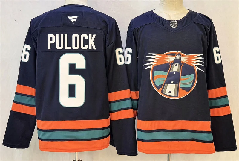 Men's New York Islanders #6 Ryan Pulock Fanatics Navy Lighthouse Alternate Jersey