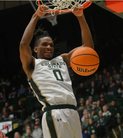Colorado State Rams #0 Carey Booth White 2025 College Basketball Game Jersey