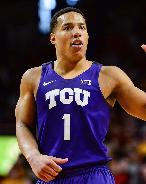 TCU Horned Frogs #1 Desmond Bane 2020 Purple Basketball Jersey