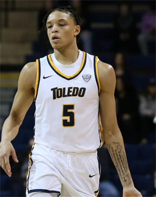 Toledo Rockets Custom 2022 White Basketball Game Jersey