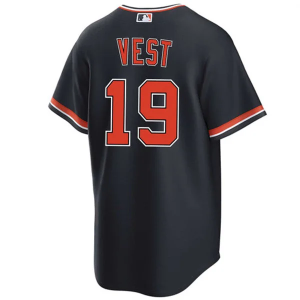 Men's Detroit Tigers #19 Will Vest Nike 2026 Navy Alternate Limited Jersey