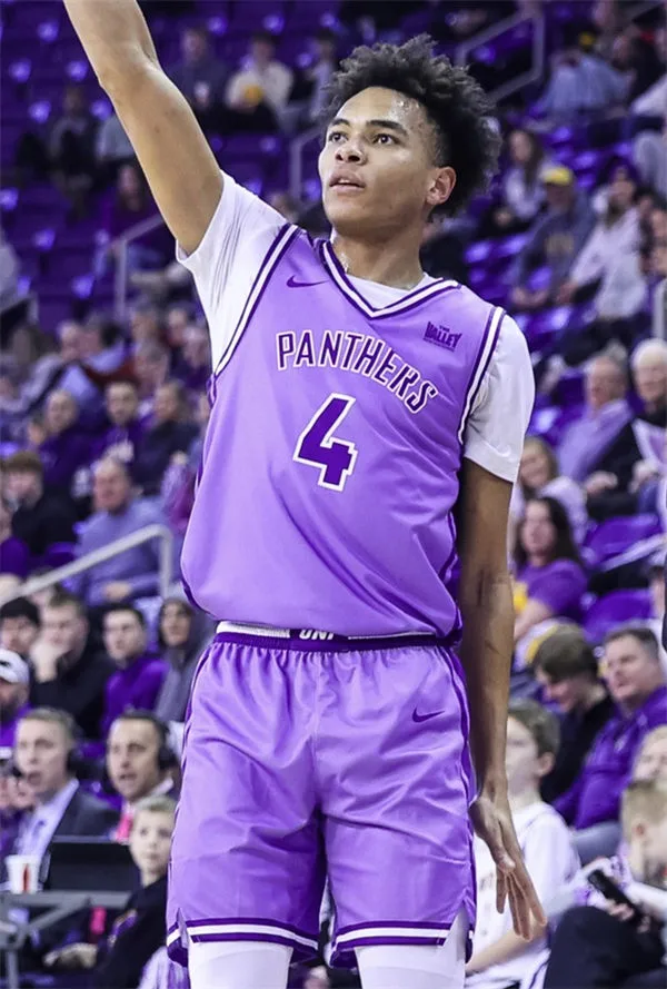 Northern Iowa Panthers Custom 2026 Pink Purple Panthers Basketball Game Jersey