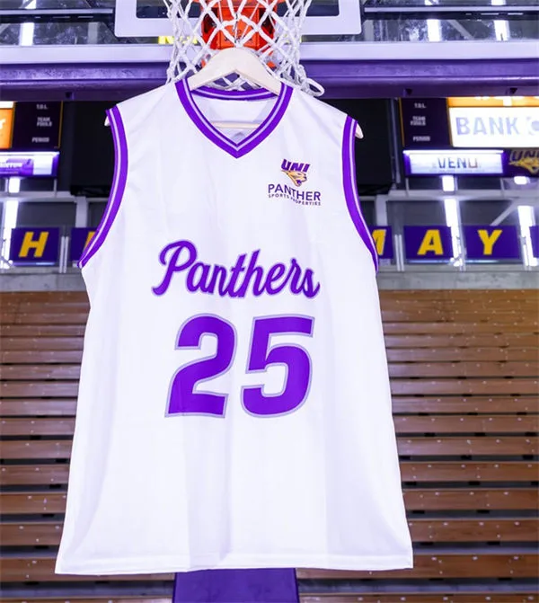 Northern Iowa Panthers Custom 2025 Panthers Basketball Game Jersey