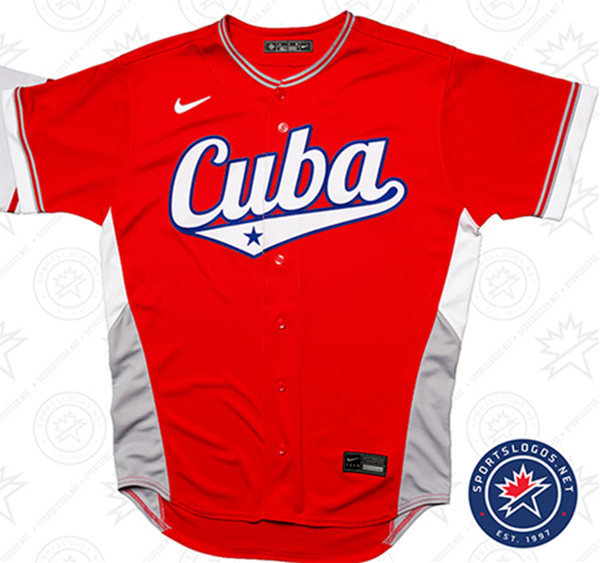 Custom Cuba Baseball Nike Red 2026 World Baseball Classic Jersey
