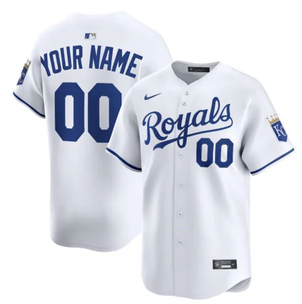 Kansas City Roya Custom Nike Home White Limited Jersey 