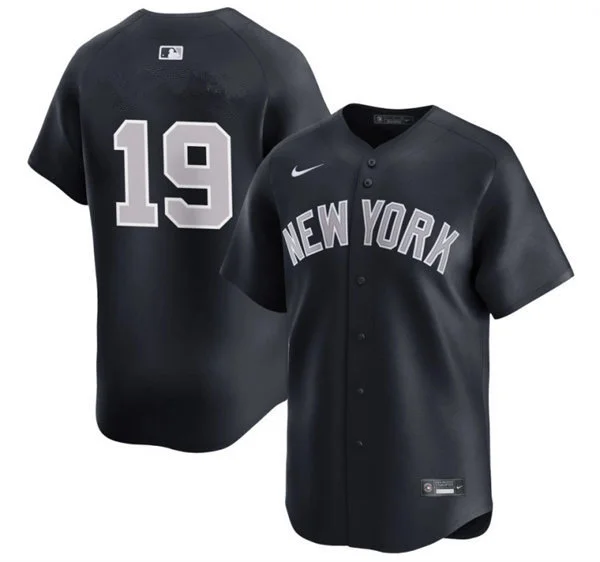 Mens New York Yankees Retired Player #19 Dave Righetti Nike Navy Grey Alternate 2nd New York Limited Jersey