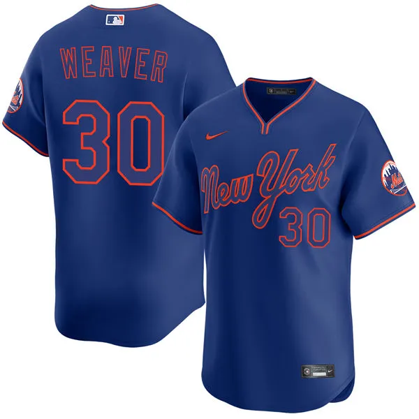 Mens New York Mets #30  Luke Weaver Nike Royal Pullover Alternate 2nd Limited Jersey
