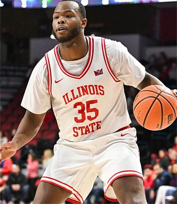 Illinois State Redbirds #35 Chase Walker 2025-26 White Basketball Game Jersey