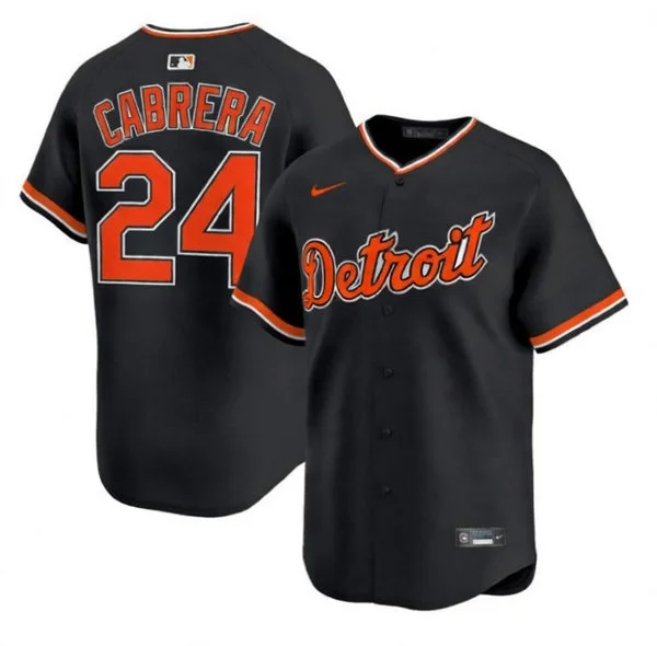 Men's Detroit Tigers #24 Miguel Cabrera Nike 2026 Navy Alternate Limited Jersey