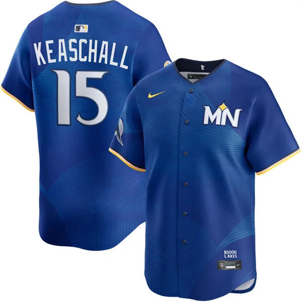 Mens Minnesota Twins #15 Luke Keaschall Nike Royal City Connect Limited Jersey