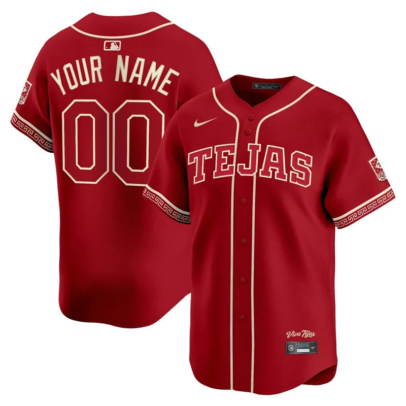Texas Rangers Custom 2026 Viva Tejas City Connect Limited 2.0 Jersey Maroon