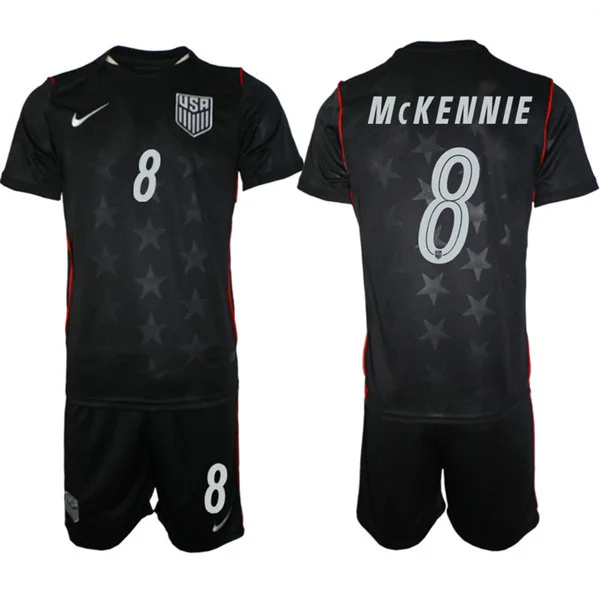 Mens USA National Team #8 Weston McKennie Away Navy 2026 FIFA World Cup Soccer Jersey Kit