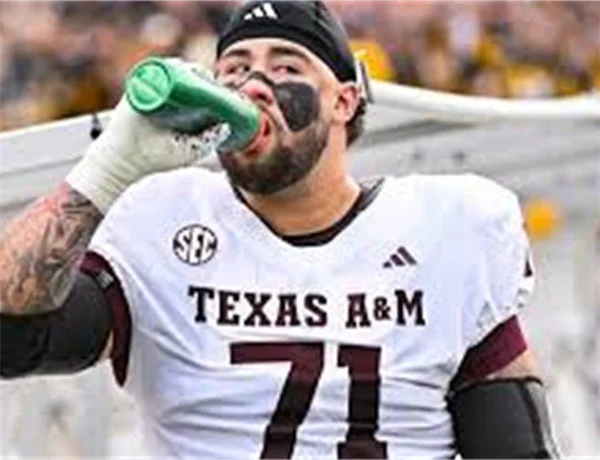 Texas A&M Aggies #71 Chase Bisontis 2025 White College Football Game Jersey