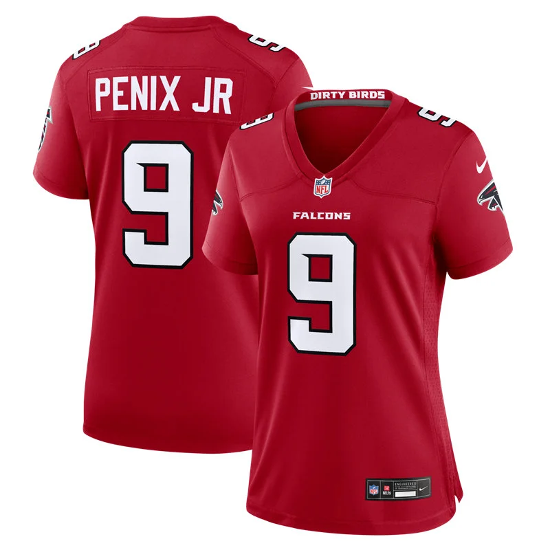 Women's Atlanta Falcons #9 Michael Penix Jr. Nike 2026 Red Alternate Limited Jersey