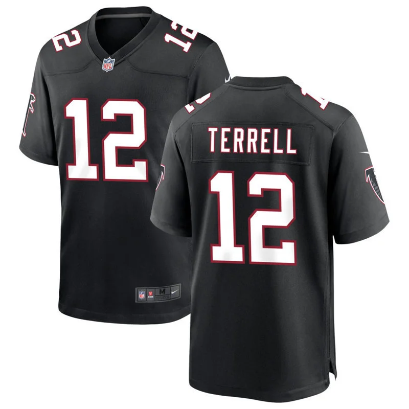 Men's Atlanta Falcons #12 Avieon Terrell Nike Black Throwback Vapor F.U.S.E. Limited Jersey
