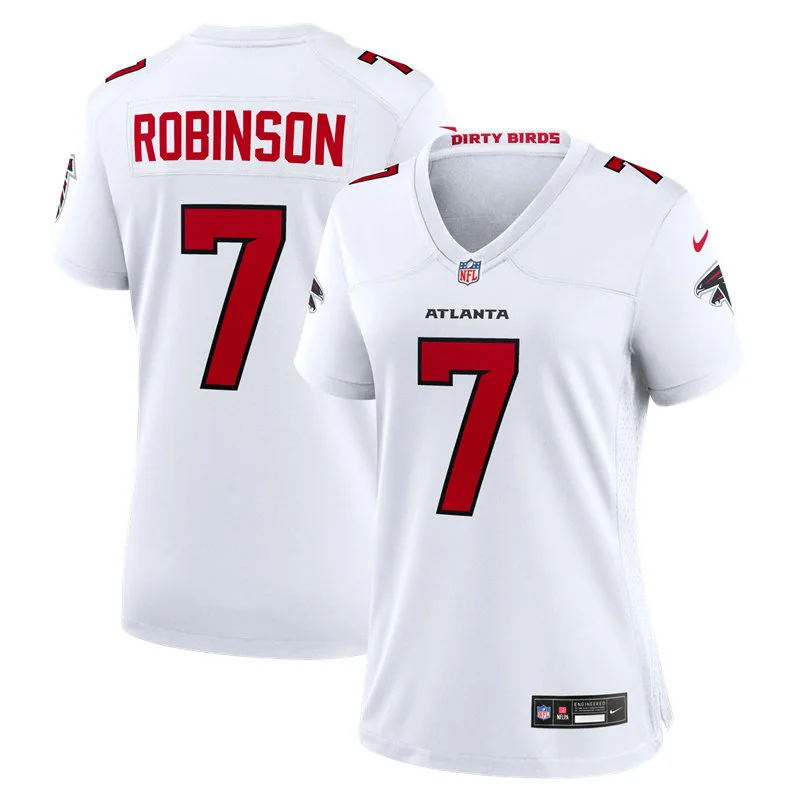 Women's Atlanta Falcons #7 Bijan Robinson Nike 2026 White Limited Jersey