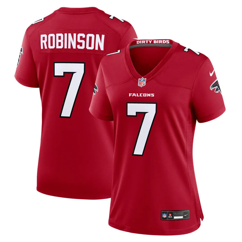 Women's Atlanta Falcons #7 Bijan Robinson Nike 2026 Red Alternate Limited Jersey