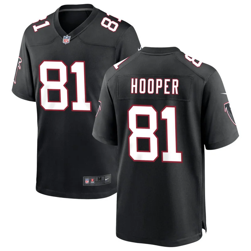 Youth Atlanta Falcons #81 Austin Hooper Nike Black Throwback Limited Jersey