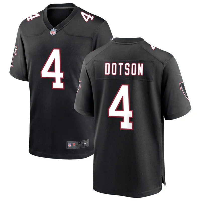 Youth Atlanta Falcons #4 Jahan Dotson Nike Black Throwback Limited Jersey