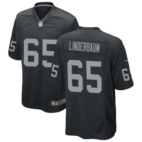 Youth Las Vegas Raiders #65 Tyler Linderbaum Nike Black Limited Jersey