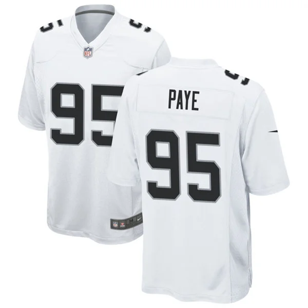Youth Las Vegas Raiders #95 Kwity Paye Nike White Limited Jersey