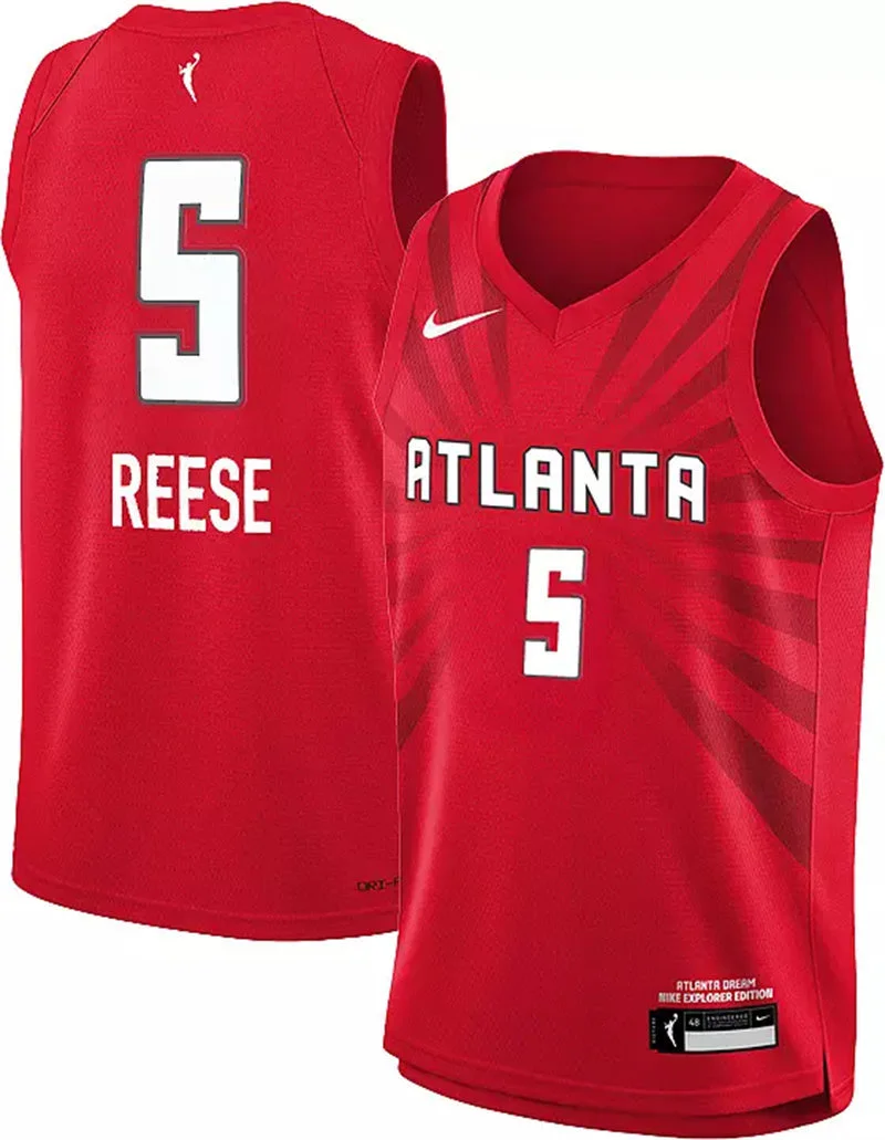 Atlanta Dream #5 Angel Reese Red Explorer Edition Victory Player Jersey