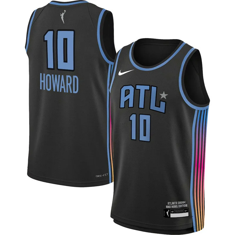 Atlanta Dream #10 Rhyne Howard Nike Anthracite Rebel Edition Victory Player Jersey