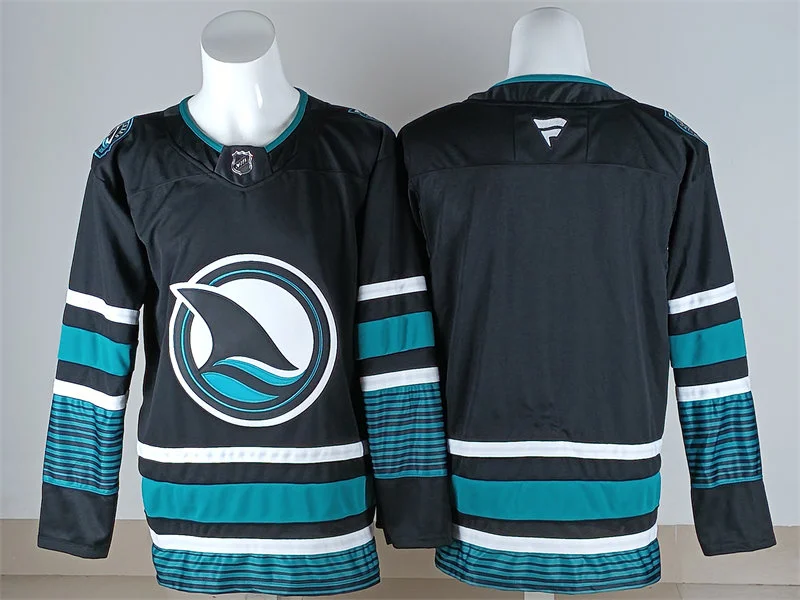 Mens San Jose Sharks Blank Fanatics Black Alternate Premium Jersey