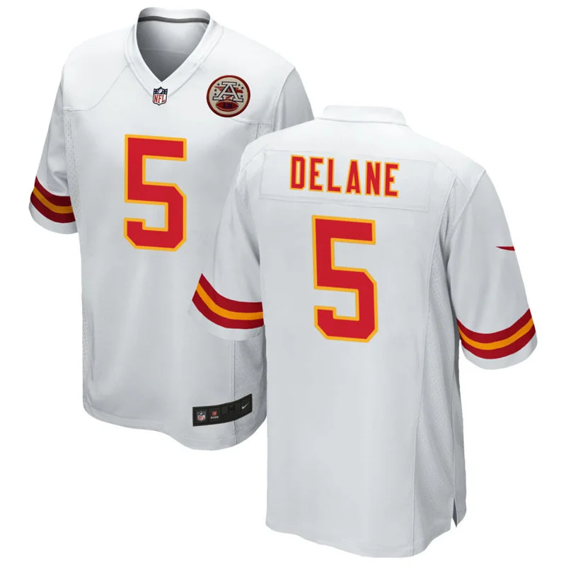 Men's Kansas City Chiefs #5 Mansoor Delane Nike White Vapor F.U.S.E. Limited Jersey