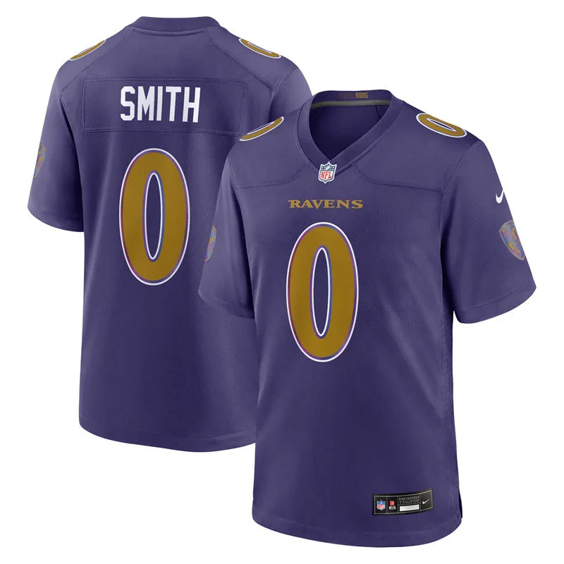 Men's Baltimore Ravens #0 Roquan Smith Nike Purple Alternate Vapor F.U.S.E 2026 Next Flight Jersey