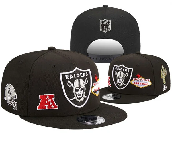 Las Vegas Raiders Black Heritage AFC Snapback Hat YD316218