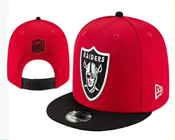 Las Vegas Raiders Red Black Classic Logo Snapback Hat GS2604 (11)