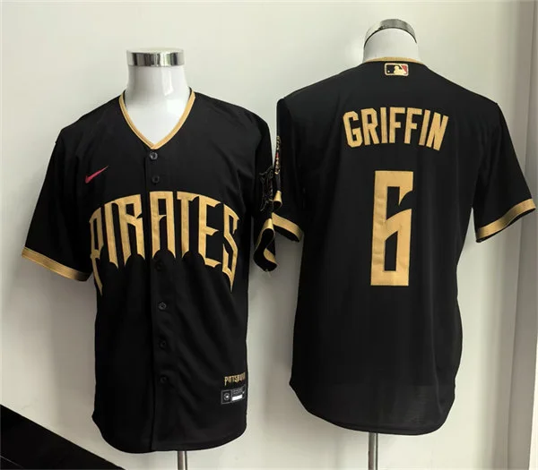 Mens Pittsburgh Pirates #6 Konnor Griffin 2026 Black City Connect 2.0 Limited Jersey