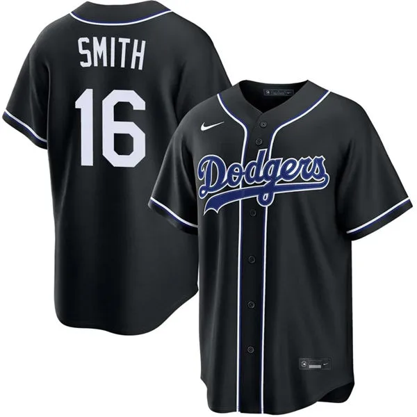Mens Los Angeles Dodgers #16 Will Smith 2026 Black Carbon Fashion Limited Jersey