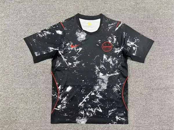 Canada Soccer Blank 2026 Black Away Stadium Team Jersey