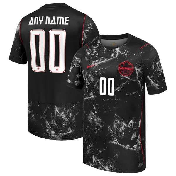Canada Team Custom Black Away Stadium 2026 FIFA World Cup Soccer Jersey