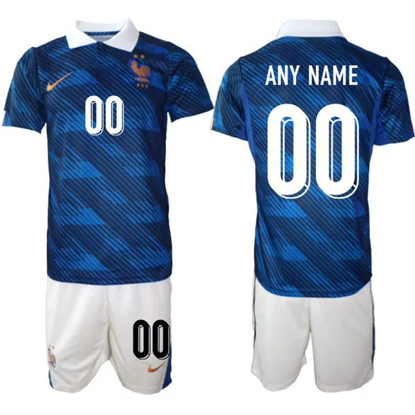 Mens France Soccer 2026 FIFA World Cup Custom Jersey Blue Home