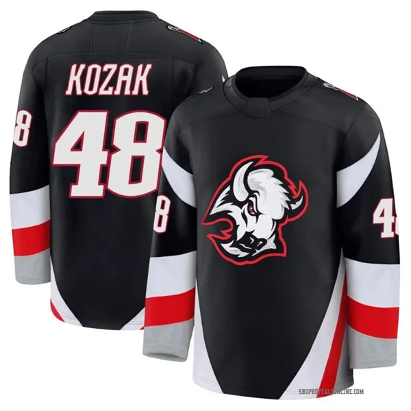 Men's Buffalo Sabres #48 Tyson Kozak Fanatics Black Alternate Premium Jersey