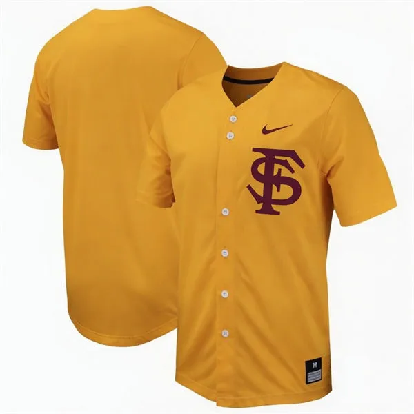 Florida State Seminoles Custom Nike 2026 Gold FS Baseball Game Jersey