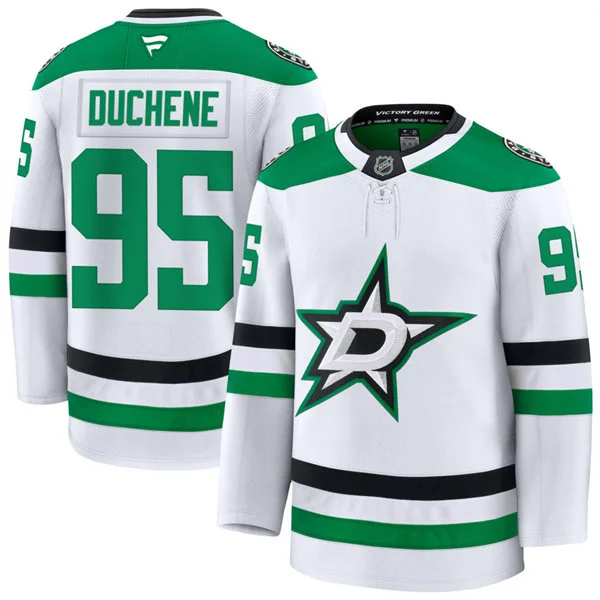 Men's Dallas Stars #95 Matt Duchene Fanatics White Away Premium Jersey