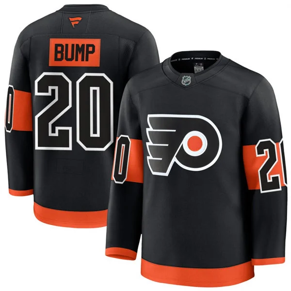 Mens Philadelphia Flyers #20 Alex Bump Fanatics Black Alternate Premium Jersey