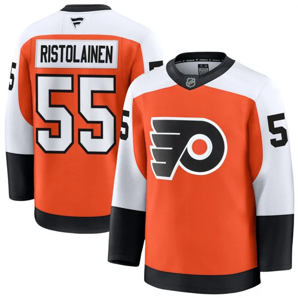 Mens Philadelphia Flyers #55 Rasmus Ristolainen Fanatics Home Orange Premium Jersey