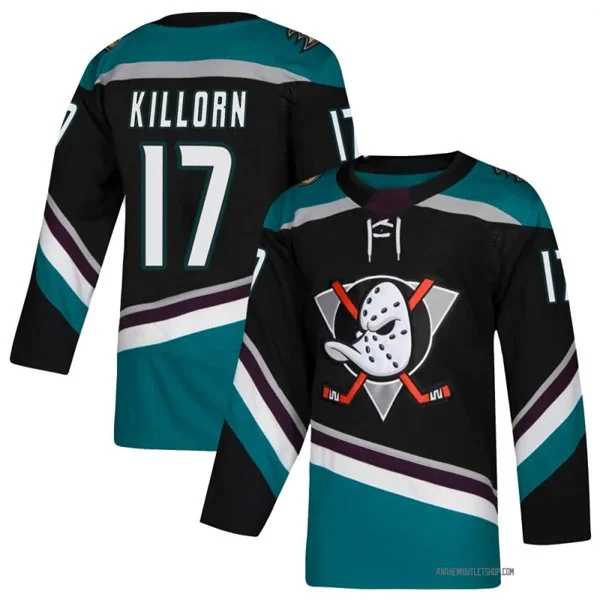 Mens Anaheim Ducks #17 Alex Killorn Fanatics Black Alternate Jersey