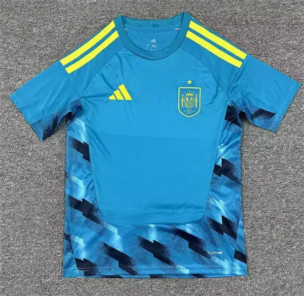 Spain National Team Blank Turquoise 2026 Goalkeeper Jersey