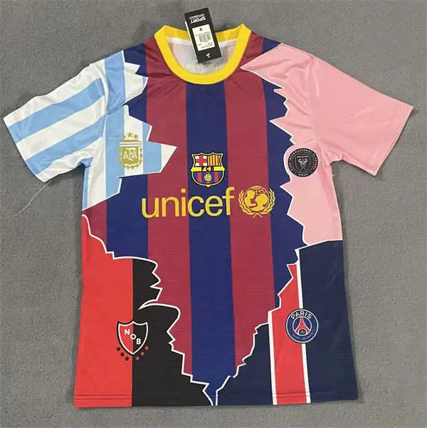 Men's #10 Messi Career Tribute Mashup Legacy Commemorative Jersey