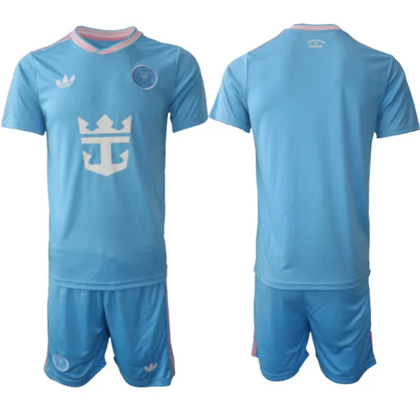Men's Inter Miami CF Blank 2026 Blue Third Euforia Soccer Team Jersey Kit