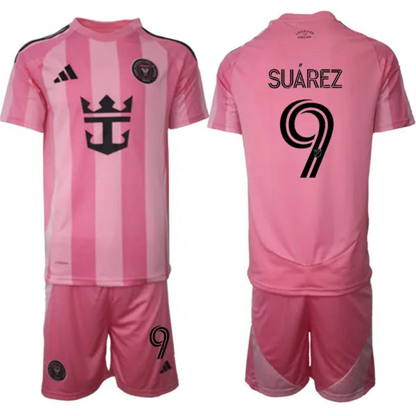 Men's Inter Miami CF #9 Luis Suarez 2026 Pink Home Euforia Soccer Jersey Kit